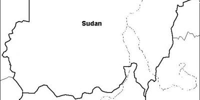 Térkép Szudán üres